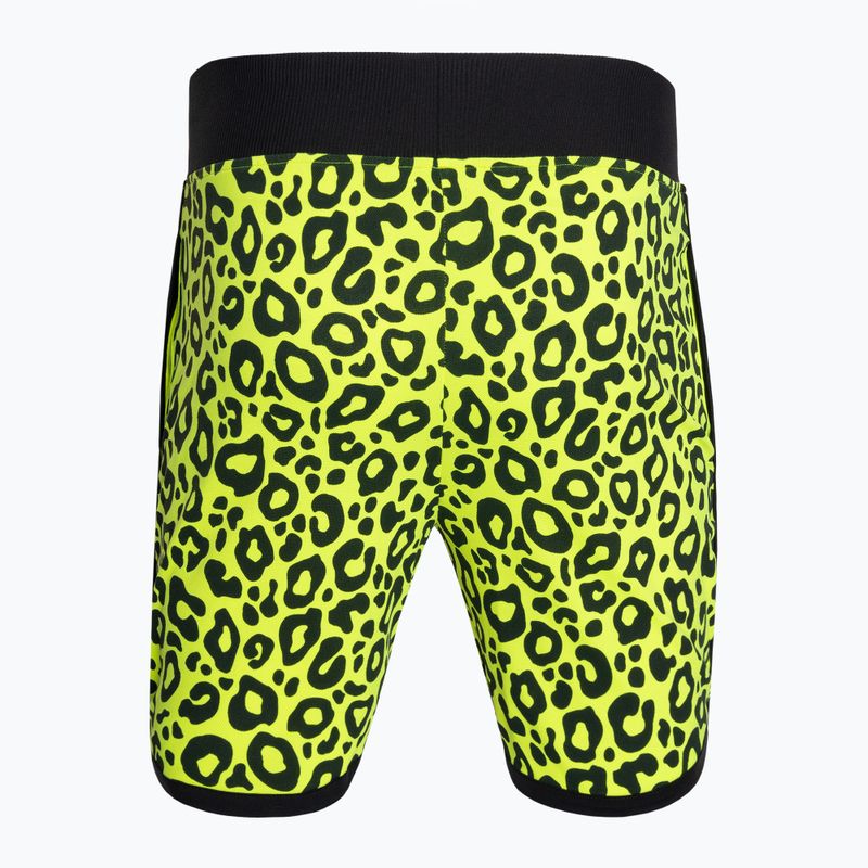 Pantaloncini da tennis da uomo HYDROGEN Panther Tech giallo fluorescente 5