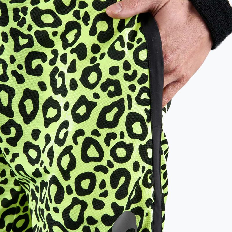 Pantaloncini da tennis da uomo HYDROGEN Panther Tech giallo fluorescente 3