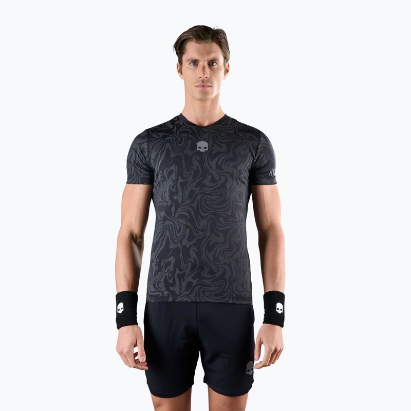 Maglietta da tennis da uomo HYDROGEN Chrome Tech Tee grigio