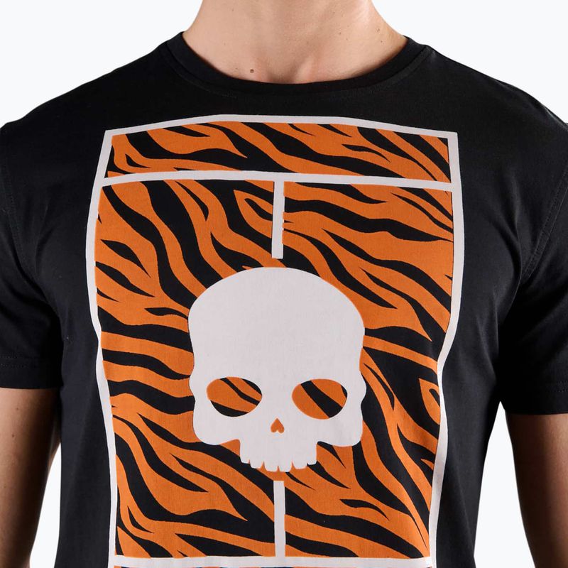 HYDROGEN Tennis Court Uomo Tee in cotone nero 3
