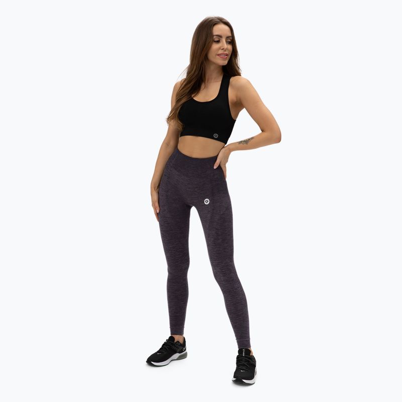 Leggings da allenamento da donna Gym Glamour senza cuciture navy ombreggiate 2
