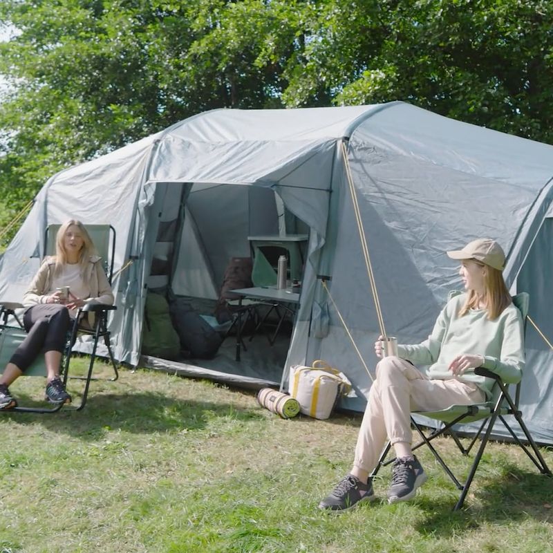 Tenda da campeggio gonfiabile per 8 persone KADVA AIRcamp 8.44 verde 35