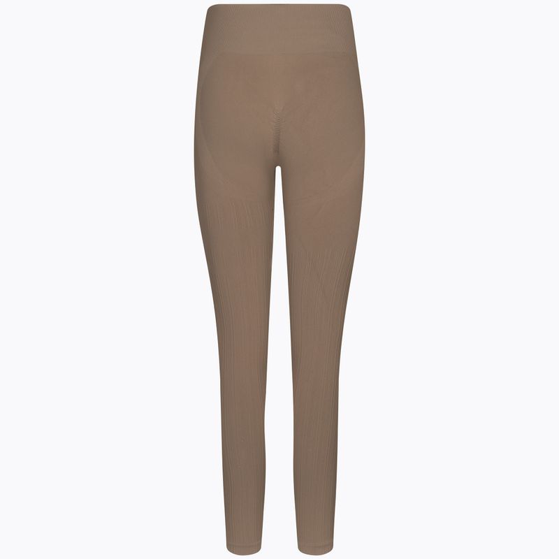 Leggings da allenamento donna Gym Glamour Push Up nude 7