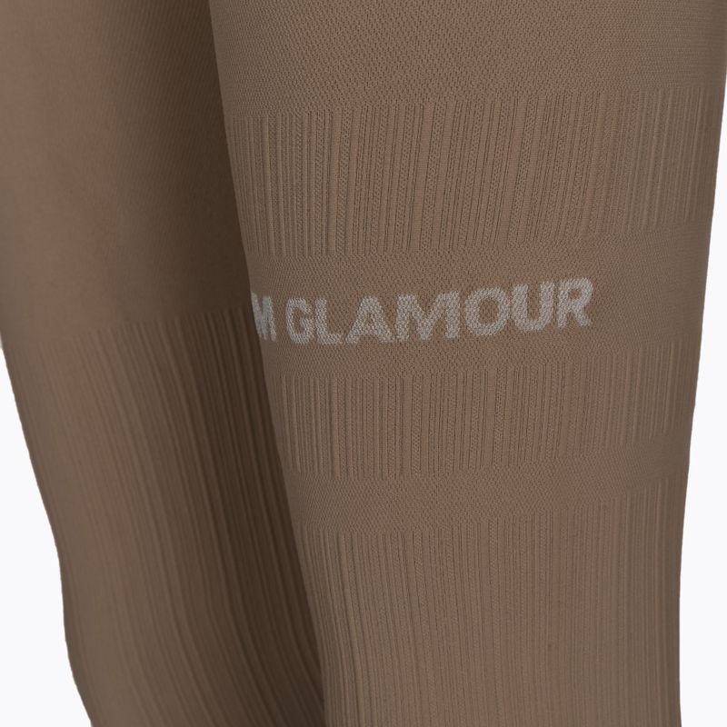 Leggings da allenamento donna Gym Glamour Push Up nude 8