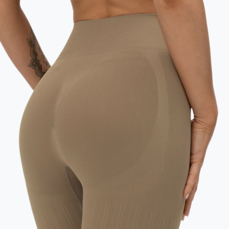 Pantaloncini da allenamento donna Gym Glamour Push Up nude 5