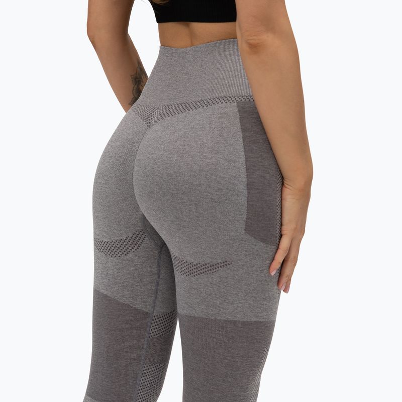 Leggings da allenamento da donna Gym Glamour Fusion grigio chiaro 5