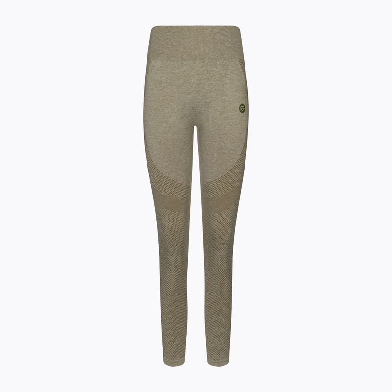 Leggings da allenamento donna Gym Glamour Fusion kaki 6