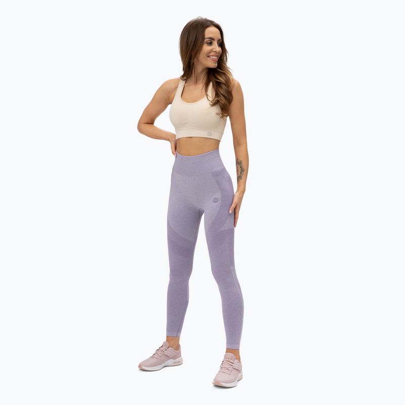 Leggings da allenamento da donna Gym Glamour Fusion lavanda 2