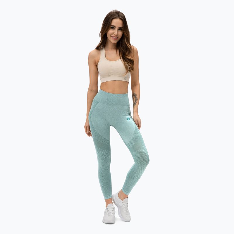 Leggings da allenamento da donna Gym Glamour Fusion verde 2