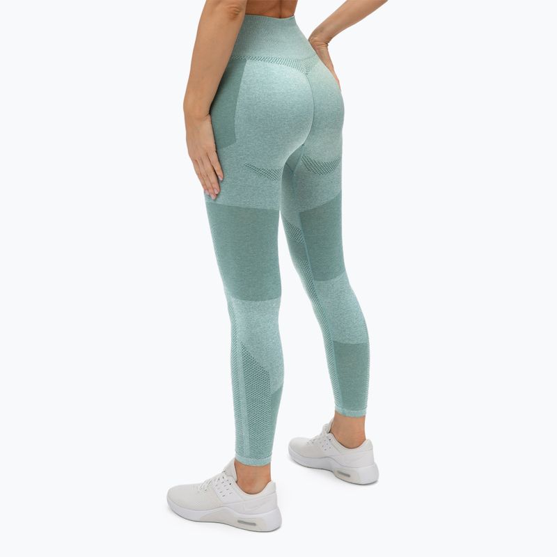 Leggings da allenamento da donna Gym Glamour Fusion verde 3