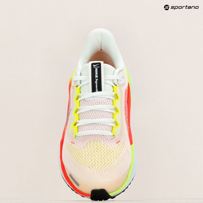 Nike Pegasus 41 scarpe da corsa da bambino bianco/cremisi/blu ghiacciaio/cromo 9
