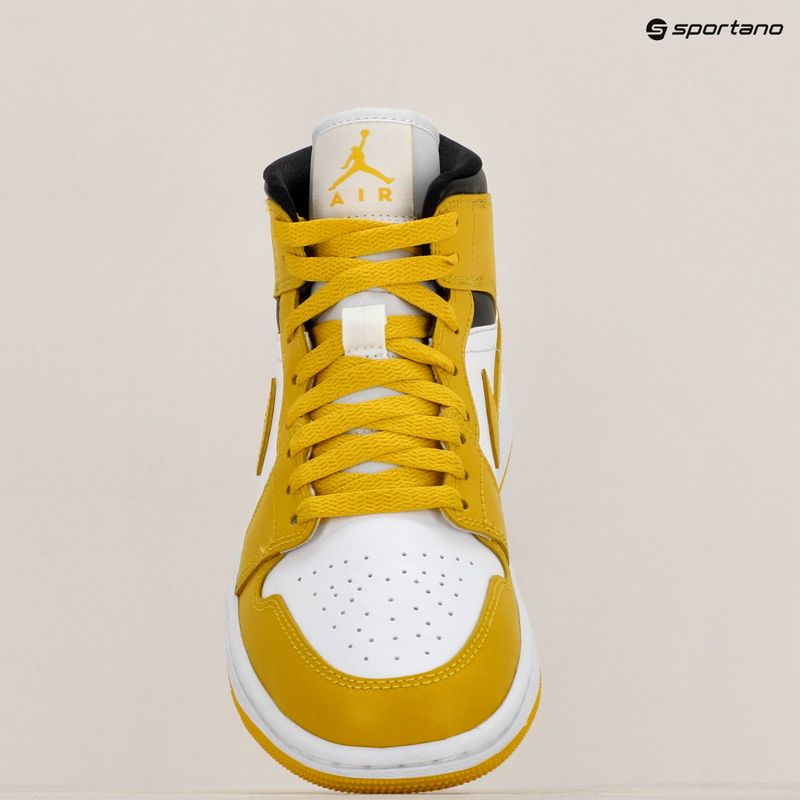 Scarpe da donna Air Jordan 1 Mid white/black/vivid sulfur 9