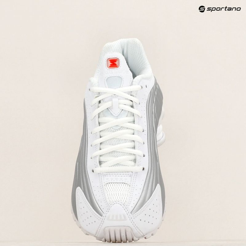 Nike Shox R4 scarpe da donna bianco/argento metallico/arancio massimo 9