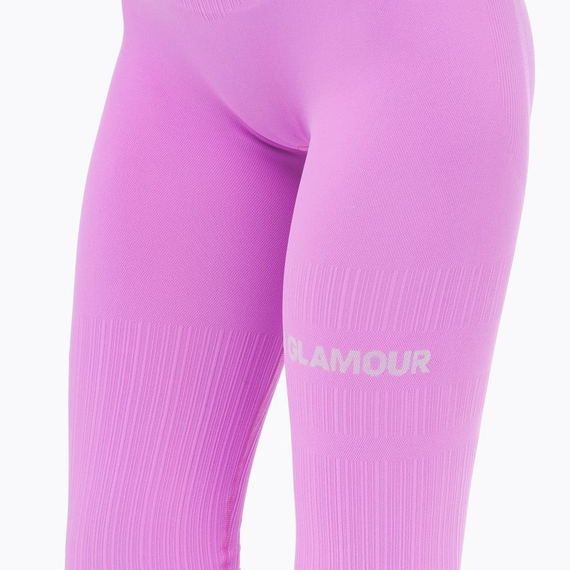 Leggings da allenamento da donna Gym Glamour Push Up rosa 4