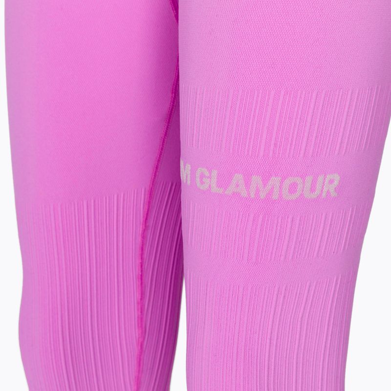 Leggings da allenamento da donna Gym Glamour Push Up rosa 8