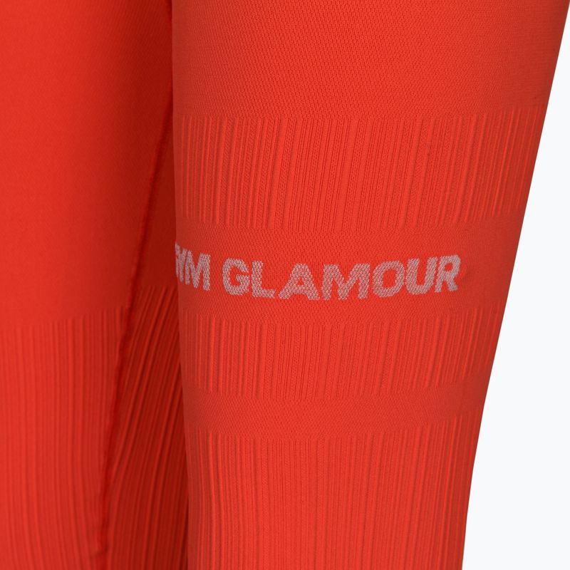 Leggings da allenamento donna Gym Glamour Push Up corallo 8