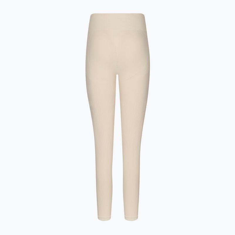 Leggings da allenamento donna Gym Glamour Push Up crema 7