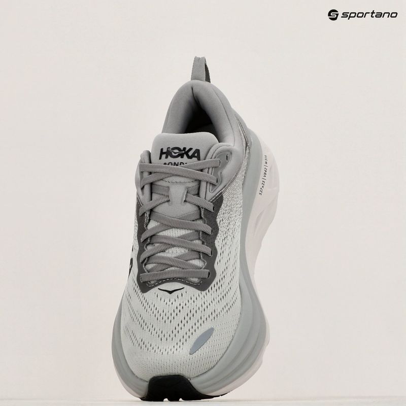 HOKA Bondi 8, scarpe da corsa da uomo in pelle di squalo/nebbia marina 9