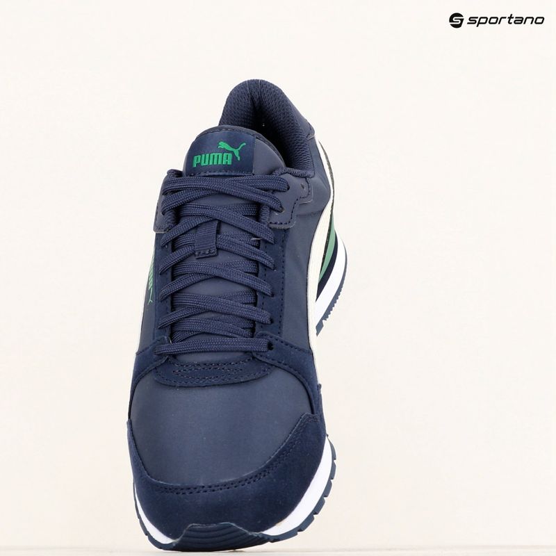 PUMA ST Runner v3 NL scarpe puma navy/grigio vapore/verde archivio/puma bianco 9