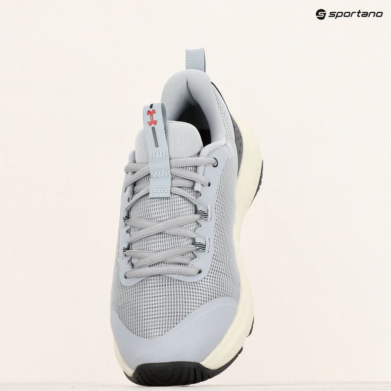 Under Armour Dynamic Select mod grigio/castlerock/inferno rosso scarpe da ginnastica da uomo 9