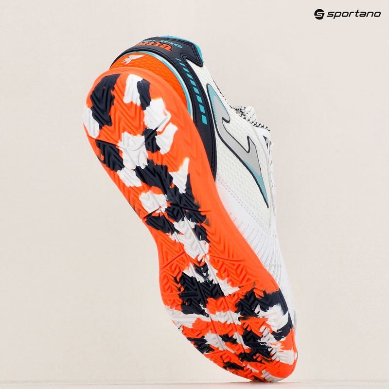 Scarpe da calcio da uomo Joma Dribling IN bianco/arancio 9