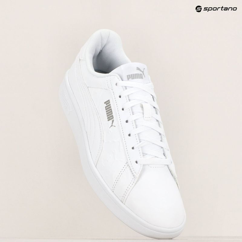 PUMA Smash 3.0 Superlogo scarpe puma bianco/grigio fumo 9