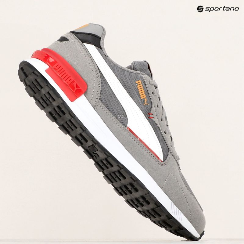 Scarpe PUMA Graviton stormy slate/puma white/club red/ginger tea 8