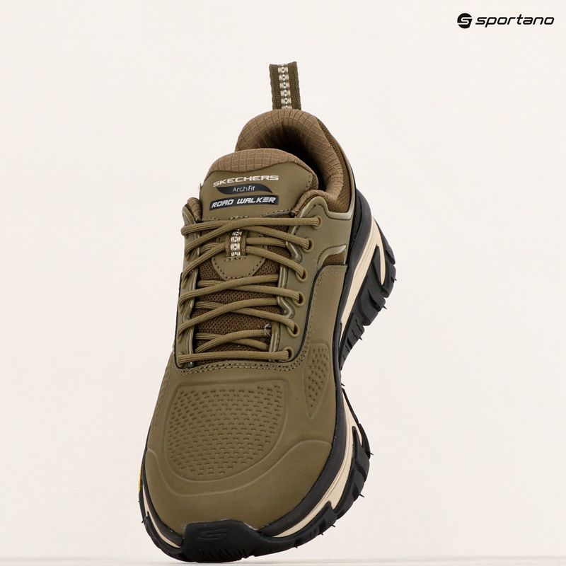 Scarpe SKECHERS Arch Fit Road Walker Recon uomo oliva/nero 9