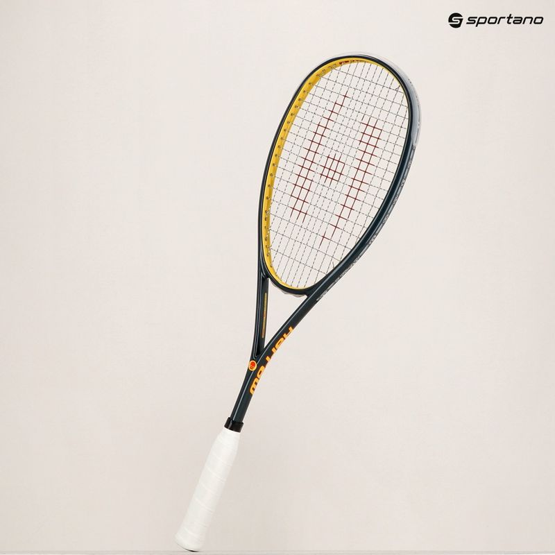 Racchetta da squash Harrow Vapor 115 Misfit grigio/giallo 10