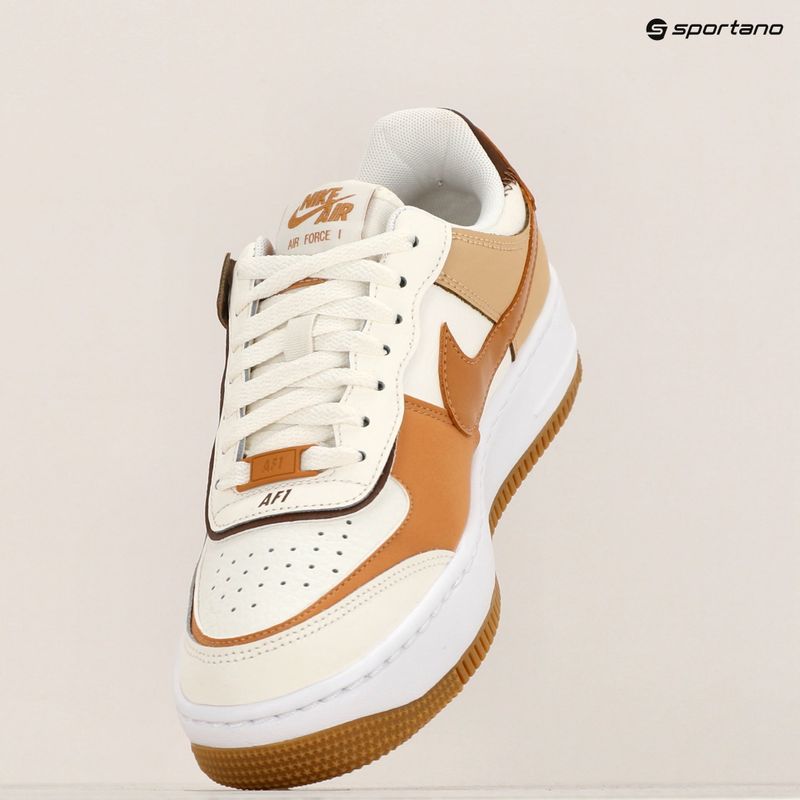 Nike Air Force 1 Shadow scarpe da donna vela/flax/sesamo/marrone 9