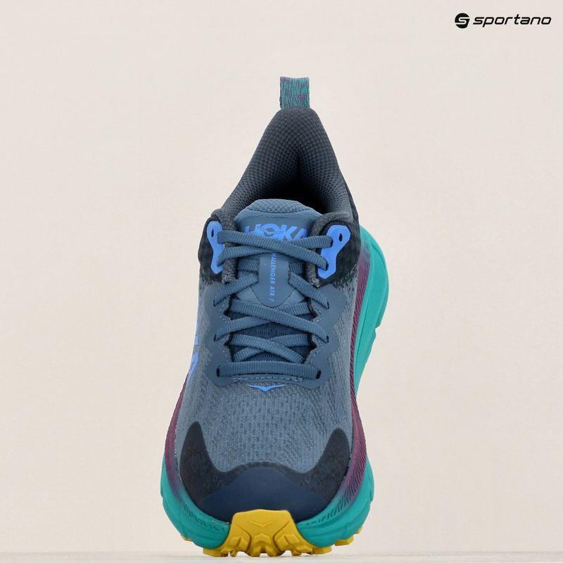 Scarpe da corsa da donna HOKA Challenger 7 GTX verde acqua/tecnologia 9