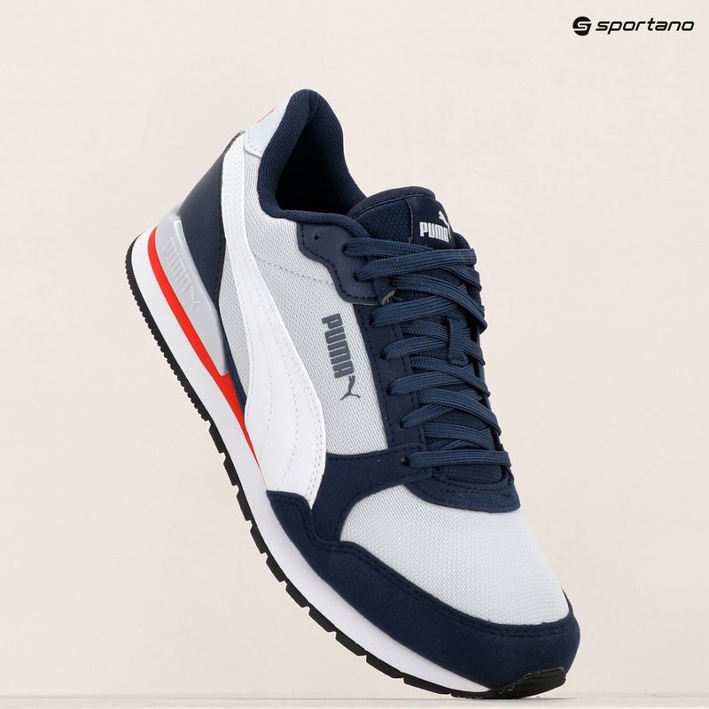 PUMA ST Runner v3 Mesh scarpe argento/bianco/club navy/per sempre rosso/nero 14