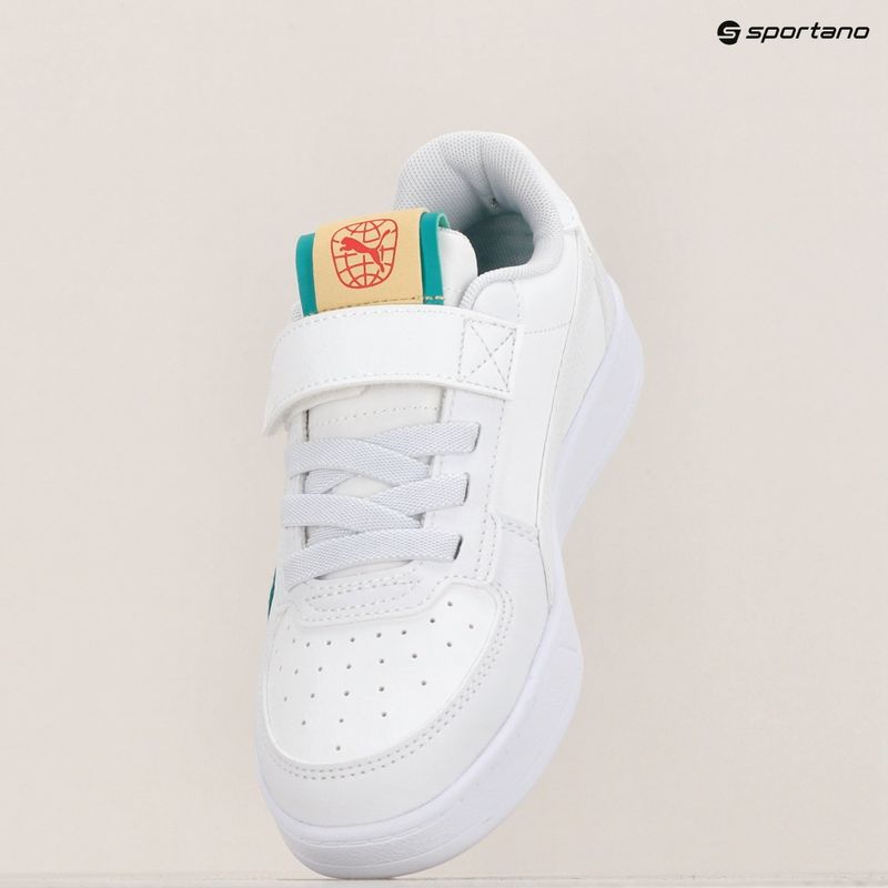Scarpe da bambino PUMA Caven 2.0 Ready, Set, Better AC+ PS puma bianco/glassa di cobalto/verde scintillante 16