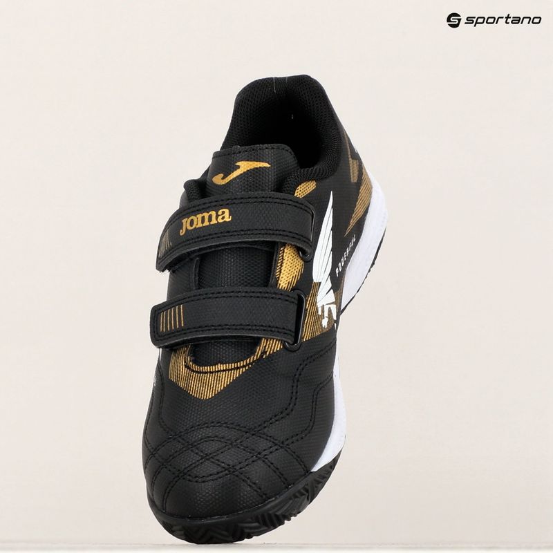 Scarpe da calcio da bambino Joma Powerful 2401 IN nero 9