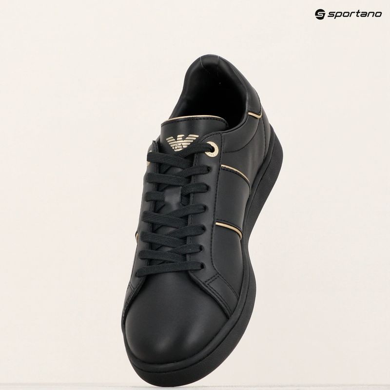 EA7 Emporio Armani Classic Logo scarpe triple nero/oro 14