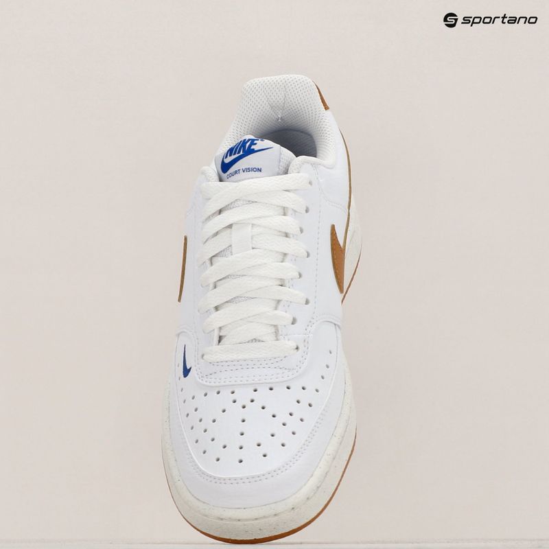 Nike Court Vision Low scarpe da donna Next Nature bianco/gioco royal/vela/flax 9