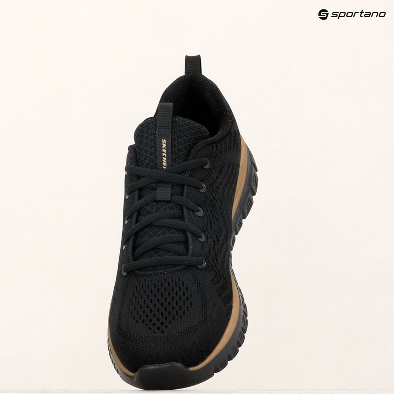 SKECHERS Graceful Get Connected scarpe da donna nero/oro rosa 9