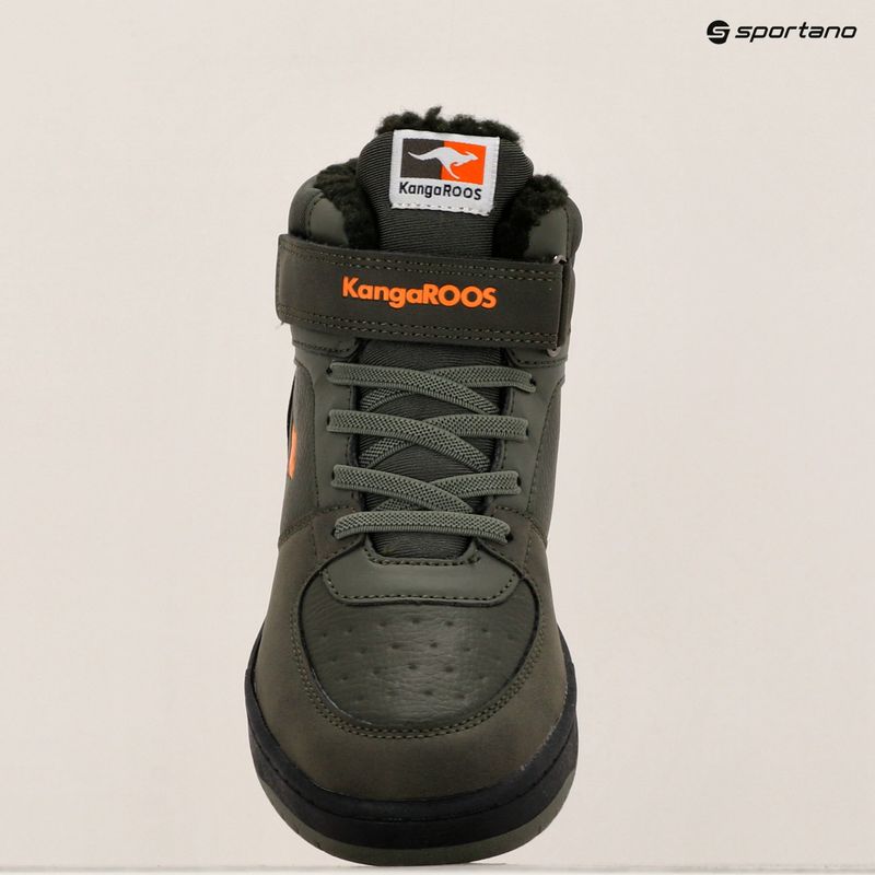 KangaROOS scarpe da bambino K-CP Bound Mid EV verde militare / fiamma 16