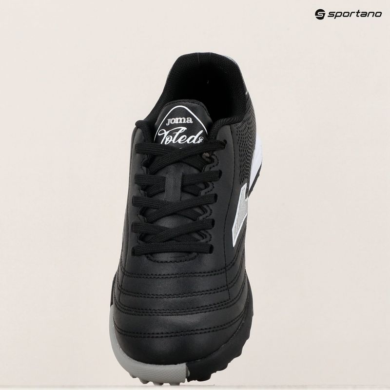 Scarpe da calcio Joma Toledo Jr TF per bambini nero/bianco 9