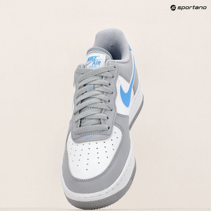 Nike Air Force 1 '07 Next Nature scarpe da uomo lupo grigio / bianco / università bluebi 9