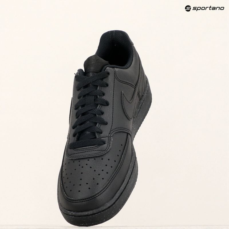 Scarpe da uomo Nike Court Vision Low Next Nature nero / nero / nero 9