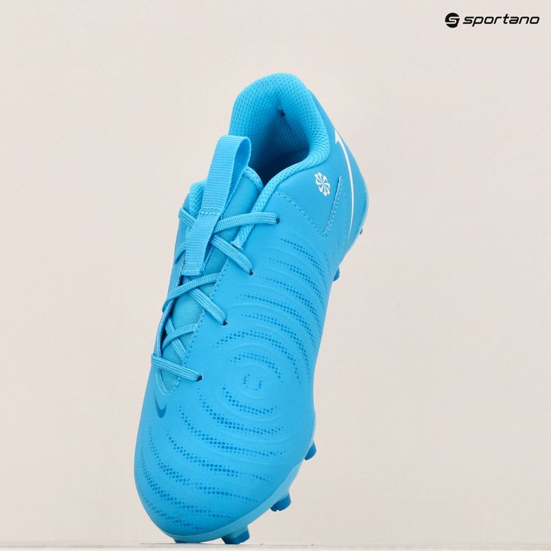 Scarpe da calcio Nike Phantom GX II Academy FG/MG Junior blu fury/bianco per bambini 9