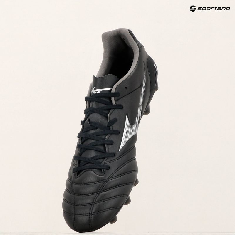 Scarpe da calcio Mizuno Monarcida Neo III Pro FG nero/argento uomo 9