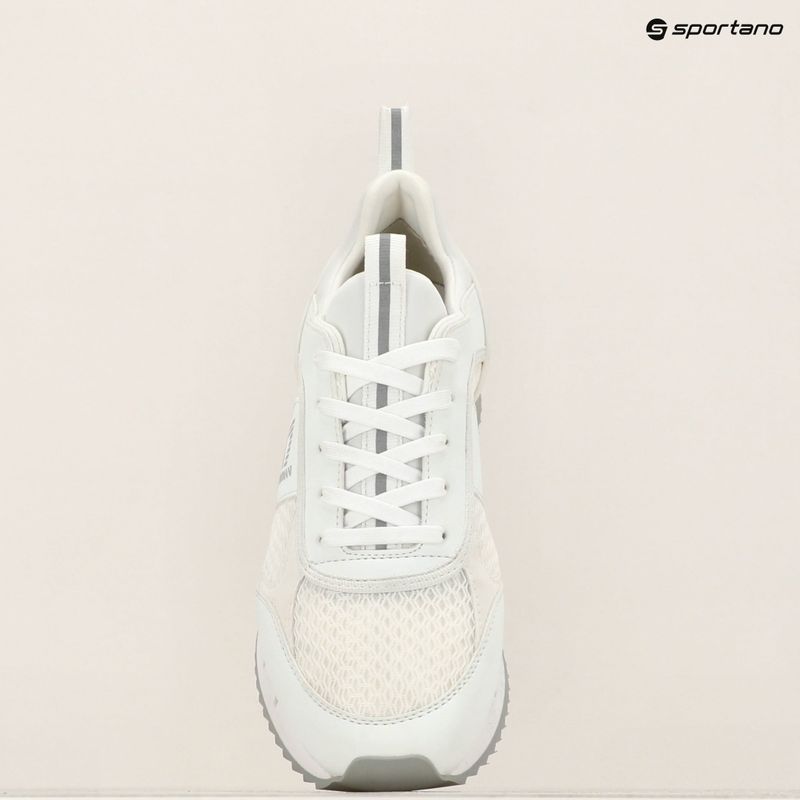 EA7 Emporio Armani Black & White Laces scarpe bianche/argento 14