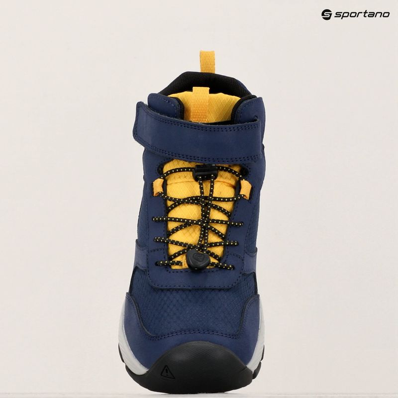 KEEN Skua Mid WP JR scarpe da trekking per bambini Accademia Navale/Giallo Lupo 9