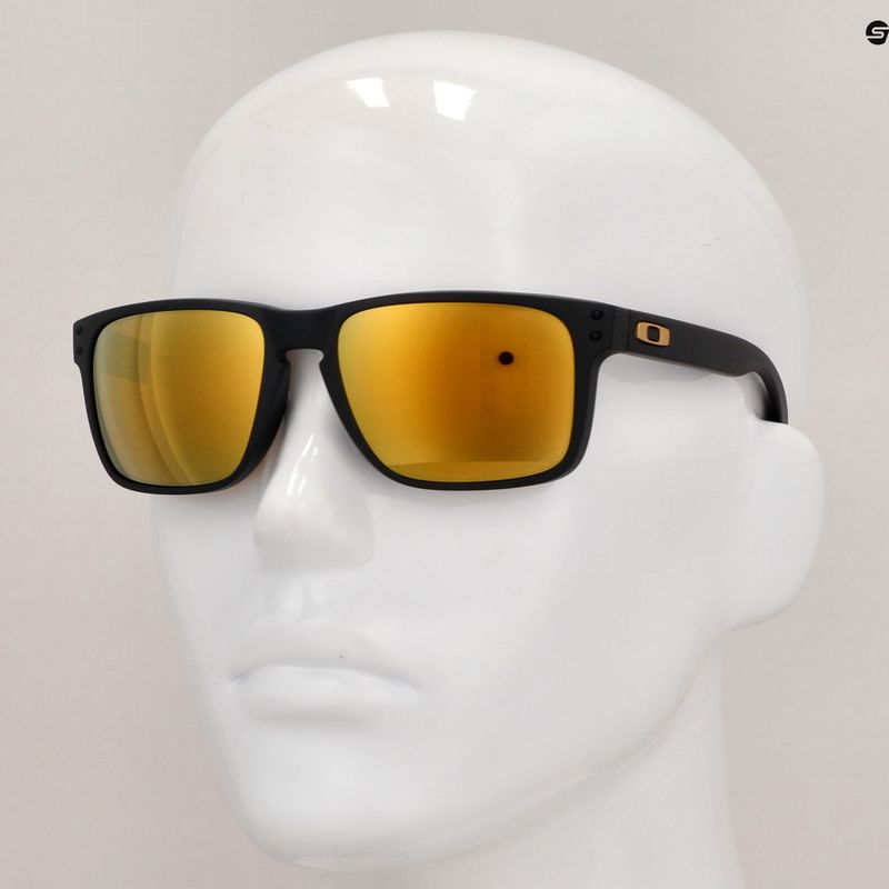 Occhiali da sole Oakley Holbrook XL nero opaco/prizm 24k polarizzati 14