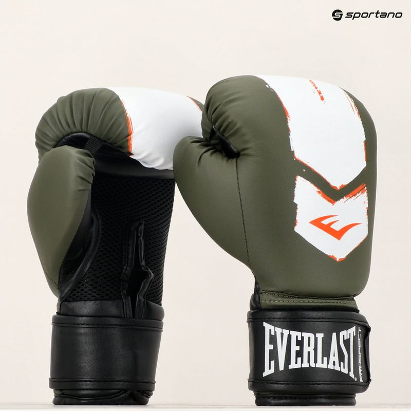 Guantoni da boxe Everlast Prospect 2 verde/bianco 7