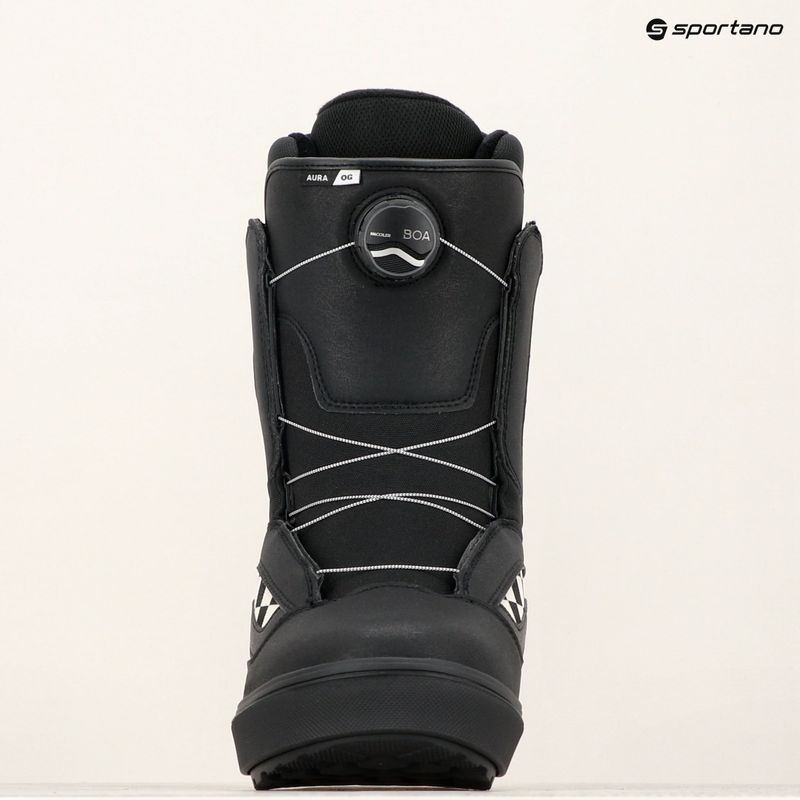 Scarponi da snowboard da uomo Vans Aura OG nero/bianco 12