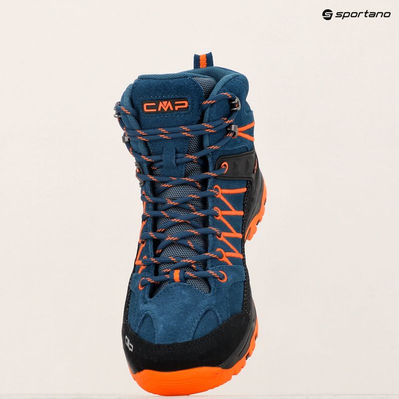 Scarponi da trekking junior CMP Rigel Mid bluesteel / flame 14
