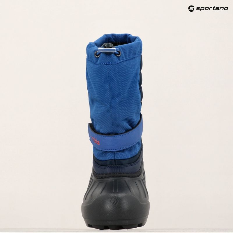 Columbia Youth Powderbug Snowlite stivali da neve da bambino blu montagna / speziato 10
